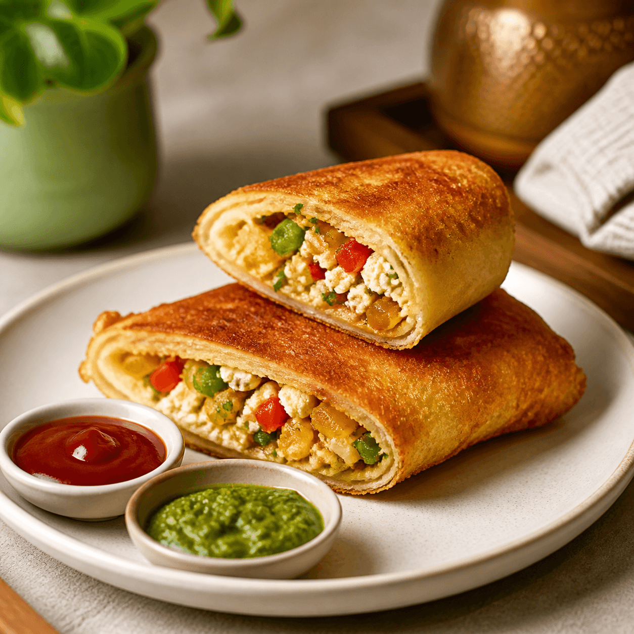 Paneer Bread Roll 