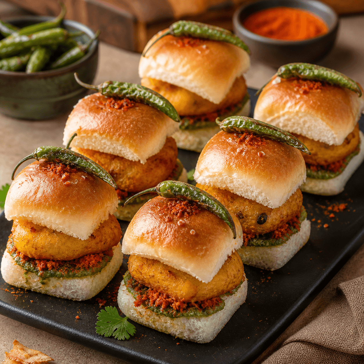 Vadapav Bites (6 pcs)